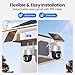 SOLIOM- True 8MP HD Security Cameras Outdoor Wireless, Add-On Camera, Solar Powered, Auto Tracking,Requires Homebase, Homebase Supports Up to 4 Cams
