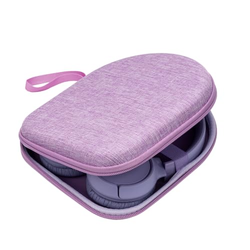 Image of Ginsco Case Compatible with JBL Tune 510BT /520BT /500BT /Junior 320, with Sony WH-CH520 /510, Ultra-Slim Hard Shell Headphone Case for On Ear Headphones (Purple)