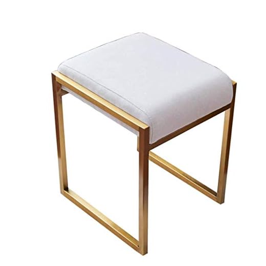 ONDIAN Taburete, Taburete de Maquillaje Del Dormitorio, Silla Acolchada, Asiento de Piano, Tocador Del Baño, Estudio Del Salón Del Dormitorio, Blanco