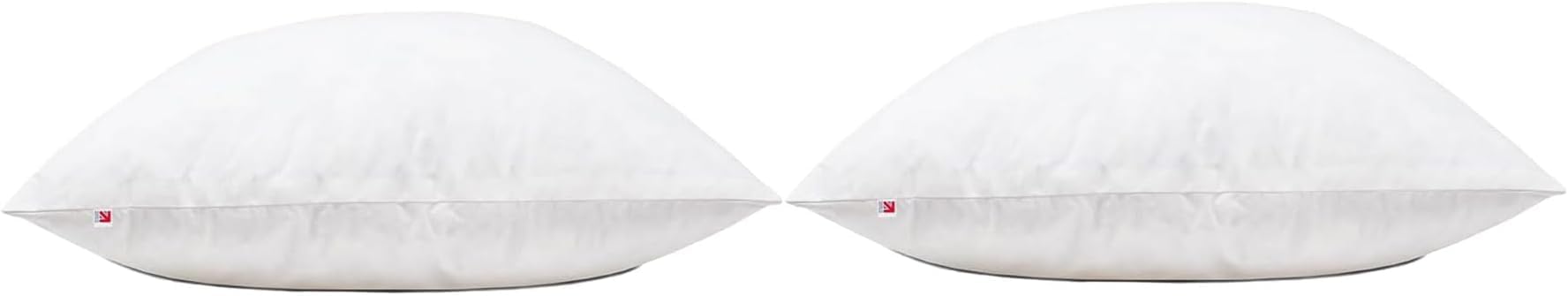 Original Sleep Company Duck Feather Cushion Pad with 100% Cotton Cambric Cover ideal for Living Room, Home, Office, Bed Room - Pack of 2, 30'' x 30'' (80cm x 80cm)