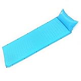 Selbstaufblasbare Matratzen Feuchtigkeitsabweisend Luftmatratze Tragbare Camping Isomatte Matte Unterlage mit Kopfkissen mit für Camping, 3cm Dick 1 Personen (Blau)