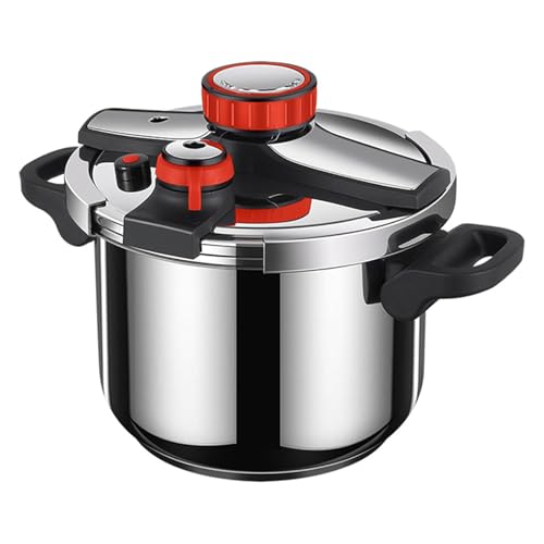 MObyat Olla a Presión, Envasadora a Presión De Acero Inoxidable con Válvula De Escape, Limpieza De 360° Sin Callejones Sin Salida/Ajuste De 3 Velocidades, para Trabajos En Todas Las Estufas