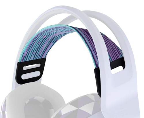 SOULWIT Cover para diadema compatible con auriculares Logitech G733, G535, G335 - almohadilla de repuesto en morado miniatura 1