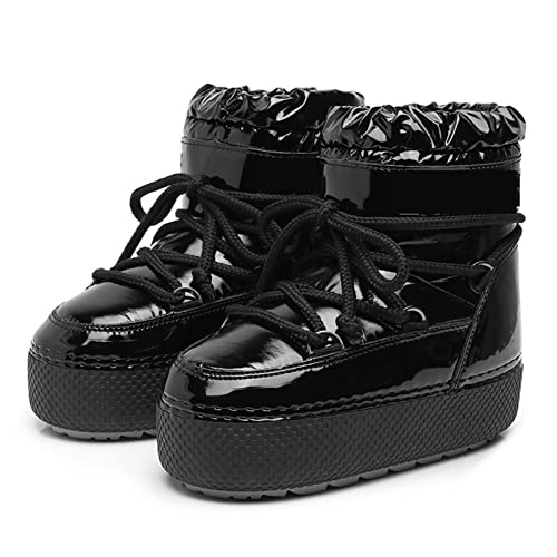 Bottes pour femmes hiver en coton chaud et bottines de neige