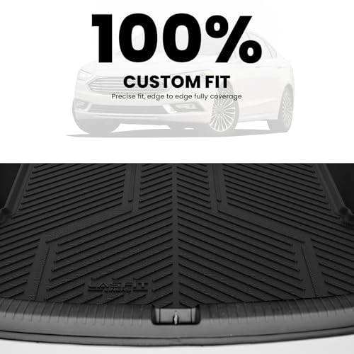 Image of LASFIT Cargo Mat for Ford Fusion 2013-2020, Only Fit Gasoline, Black