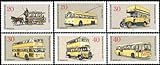philaseum Briefmarken Berlin 1973: 446-451, Berliner Verkehrsmittel (II): Omnibusse. Postfrisch