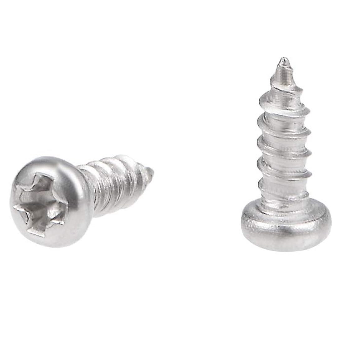 TA-VIGOR 50Pcs Self Tapping Screws, M2 Phillips Pan Head Screw, 6mm Round Head Tapping Screws