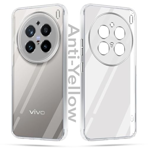 Image of Jkobi Lifetime Anti-Yellow Clear Back Cover Case for Vivo X200 Pro 5G (Sleek Hard Crystal | Shockproof and Camera Protection)