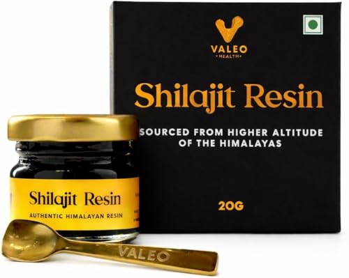 Valeo Shilajit Resin 20g Pure Himalayan Shilajit for Mens Strength Stamina & Energy Boost (20g)