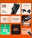 Bombay Shaving Company Beard Trimmer for Men, 2X Fast Charging, USB Type C, 120Min runtime, Hair Trimmer, Shaving Machine, Cordless Beard, 38 Length Settings, Prime Trimmer Black