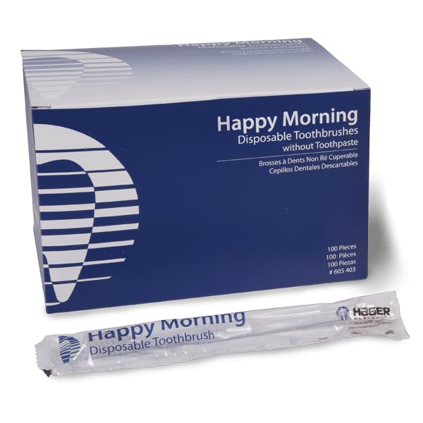 605403 Happy Morning Single Us Toothbrush Without Paste 100 Bx