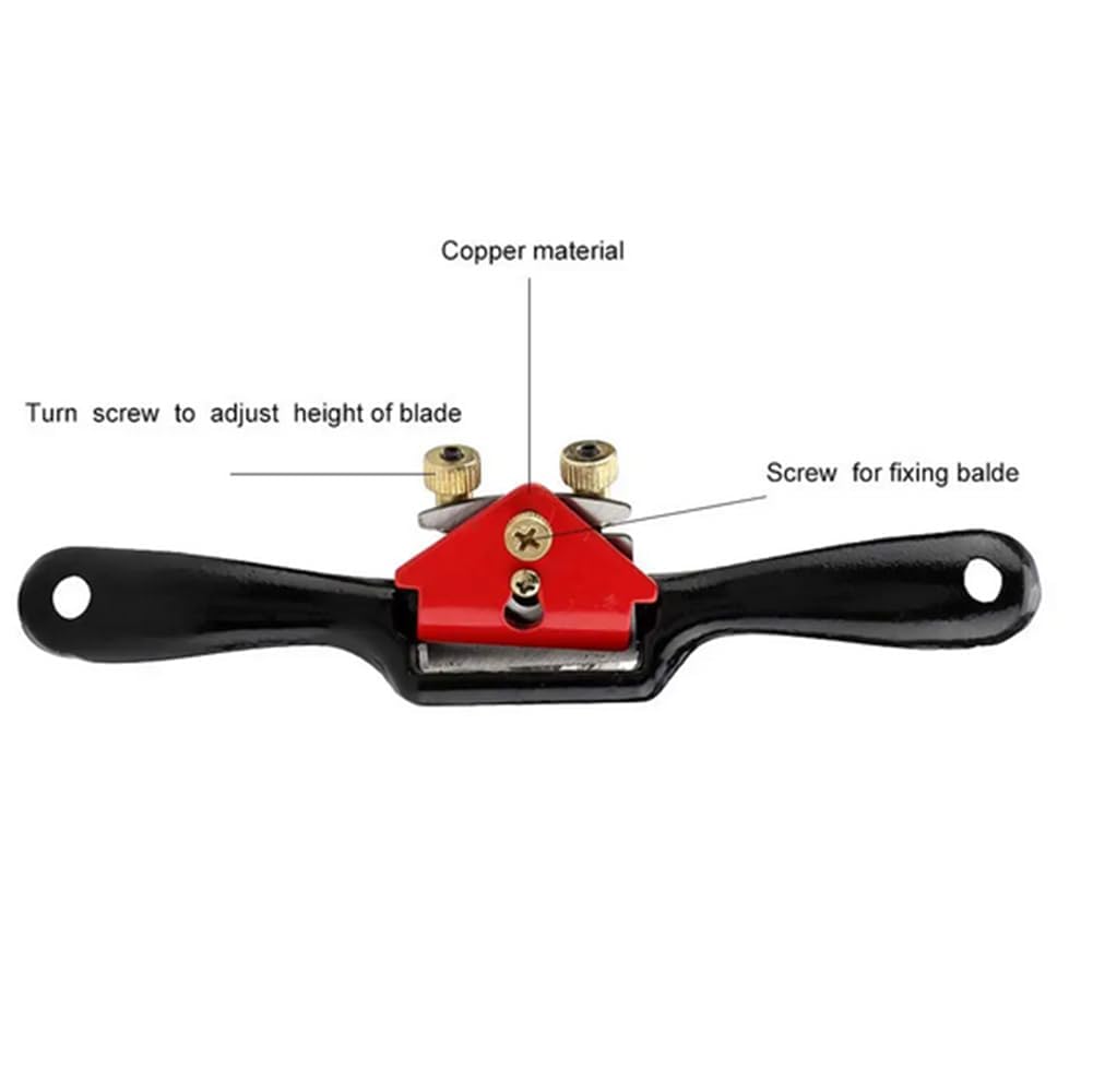 AASONS 9 Inch Adjustable Spokeshave with Flat Base Hand Planer Edge Metal Blade Wood Working Hand Tool for Wood Craft Spoke Shave Woodworking β Type 2 3