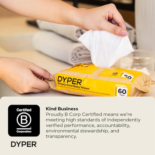 DYPER Baby Wipes | 99% Water Wipes | 100% Plant-Based | Hypoallergenic for... - Image 3