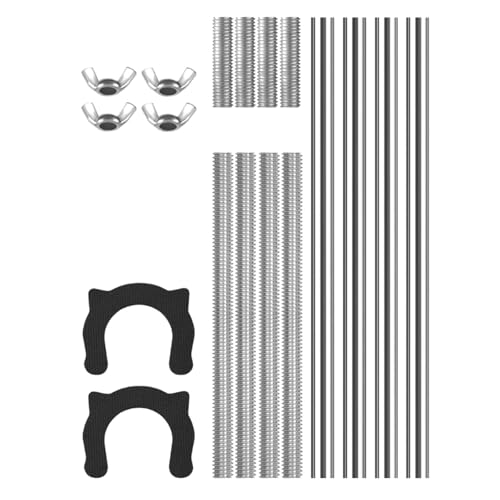 KESOTO Système de Support D'évier sous Plan, Kit de Montage pour Lavabo, Pieds En Acier, 59 Cm à 69 Cm