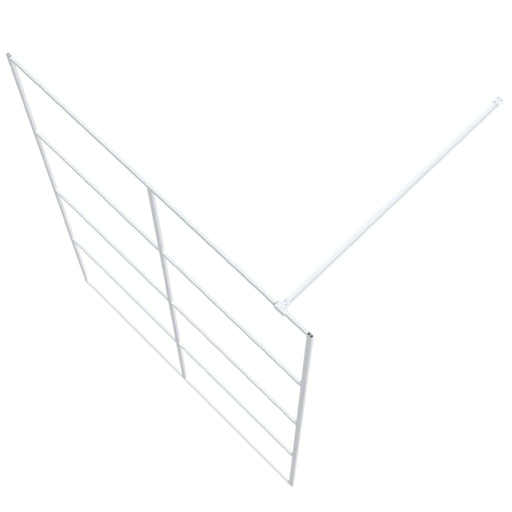 Parete Doccia Walk in Bianca 140x195 cm Vetro Trasparente ESG,Parete per Doccia Walk-in,Parete Doccia,Componenti Doccia,Pareti Doccia-152144