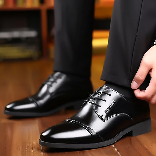 Mens Classic Oxfords Dress Shoes Formal Business Wedding Derby Lace Up Shoes for Men2