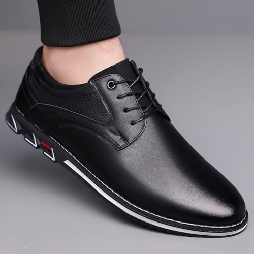 Image of Men's Premium Stylish Oxford Shoes Casual Lace Up Walking Business Driving Dress Shoes