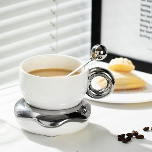 Tasse à café céramique blanche ensemble de vaisselle premium maison - 6