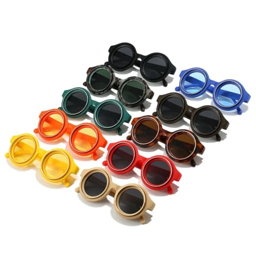 Lunettes de soleil rondes vintage protégeant efficacement vos yeux du soleil - 2