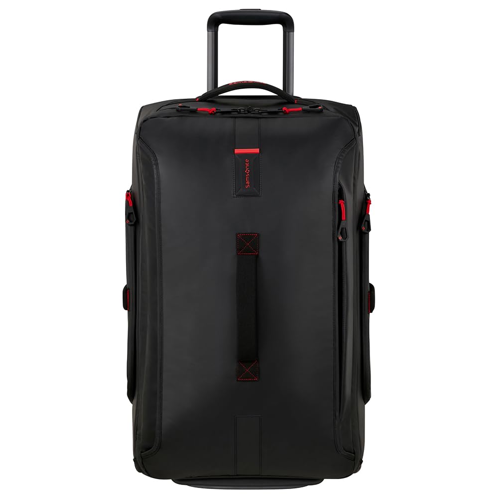 Samsonite Paradiver Light - Borsone con Ruote (67 cm), Medium, Idrorepellente, Leggero, 74,5L, Nero (Black)