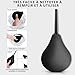 Pera Lavado Recto 224ml - Enema para Limpieza de Colon | Ducha Anal y Vaginal | Bulbo de Silicona Médica para Aliviar Estreñimiento | Limpiador Intestinal Seguro para Hombres y Mujeres (Negro)