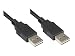 Produktbild Good Connections Anschlusskabel USB 2.0 EASY A Stecker an EASY A Stecker (beidseitig verwendbar) - Folien- und Geflechtschirmung, Kupferadern (OFC) - High-Speed bis zu 480 Mbit/s - schwarz, 1 m
