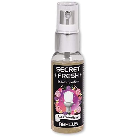 Secret Fresh Toilettenparfüm Rose-Lilafleur, Toiletten Parfüm - verhindert Gerüche & schützt vor peinlichen Situationen - Toiletten Parfum, ABACUS Secret Fresh Toilettenparfüm 50 ml (4392) Cover