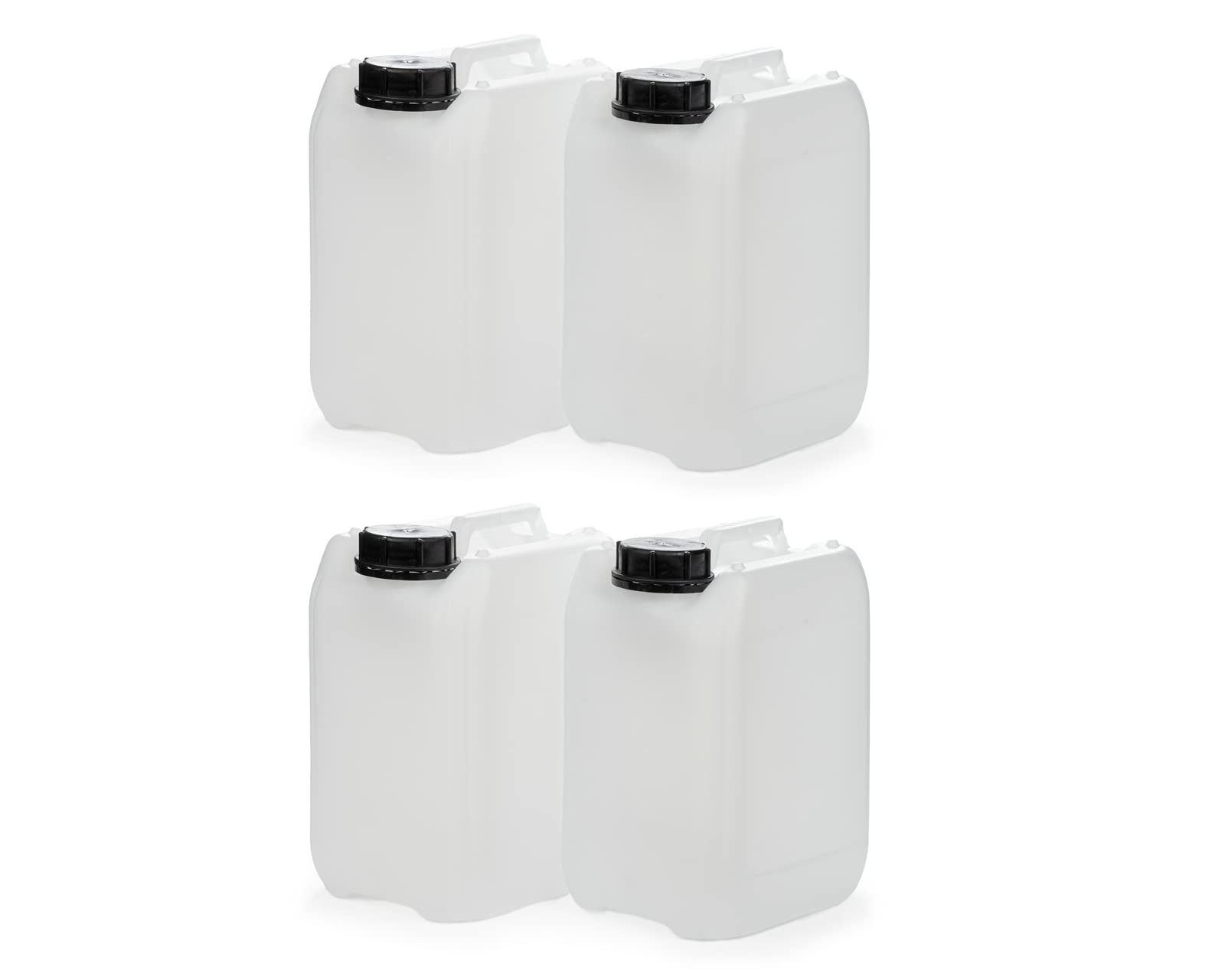 Octopus 4 x 5 l kanister pusty z HDPE naturalny z zamknięciem, gwint 51 mm