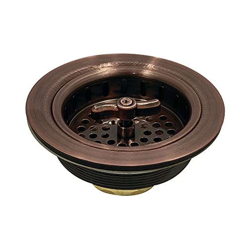 Kingston Brass K212AC Tacoma Spin and Seal Sink Basket Strainer, Antique Copper by Kingston Brass - Used condition - US$28.26