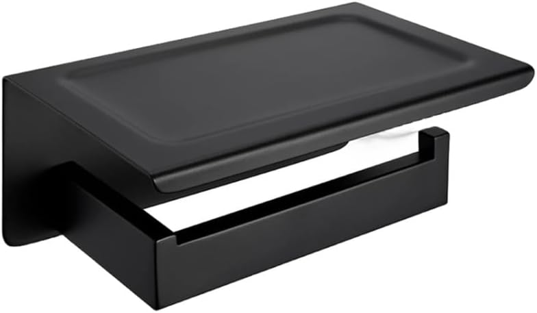 Matt Black Bathroom Hardware Set Kit Accessories Wall Shelf Towel Bar Rack Rail Robe Hanger Toilet Brush Roll Paper Holder Dish,Clothes Hook,One Size