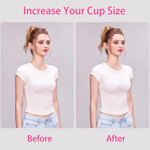 Image of Double-sided Adhesive Bra Inserts, Ultra Soft Lightweight Breast Enhancement Sticky Bra Pads Invisible Bikini Padding Inserts Reusable Washable Breast Pads