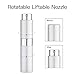 LISAPACK 8ML Atomizer Perfume Spray Bottle for Travel, Empty Refillable Cologne Dispenser, Portable Sprayer (Silver)