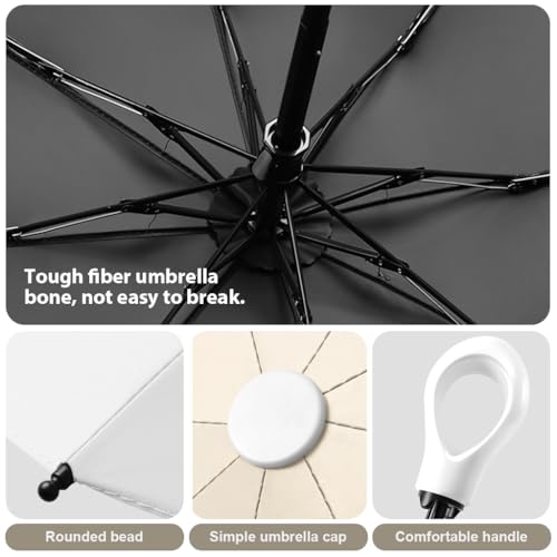 Image of PALAY Mini Sun Umbrella UPF 50+ Sun Protective Sun Umbrella with Black Liner 6 Strong Ribs Design Fashion Outdoor Folding Umbrella Travel