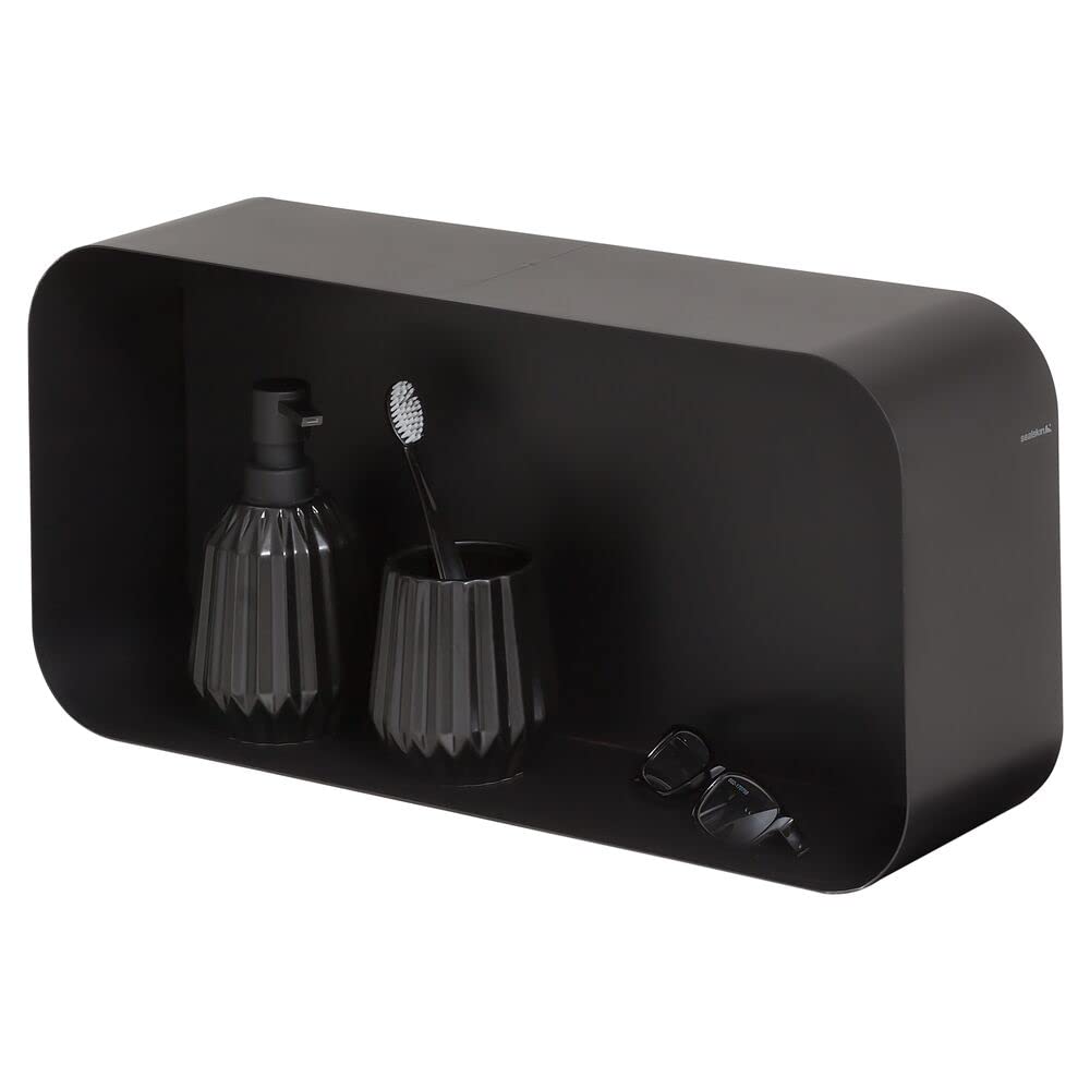 Sealskin Brix, Cube mural grand, Noir