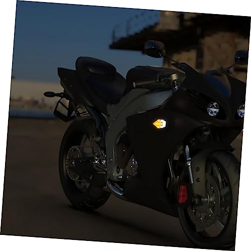 GRIRIW 2 Peças Luz De Largura Do Sinal De Mudança De Direção Luz De Motocicleta Luz De Advertência D