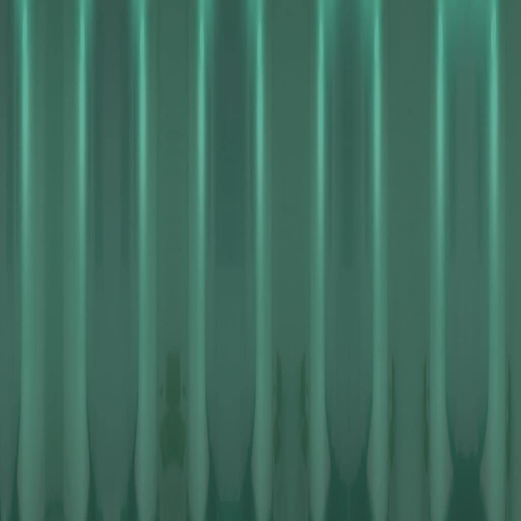 INLIFE 319142 - Paneles de techo (12 unidades, acero recubierto de polvo, 100 x 36 cm, 12,02 kg), color verde