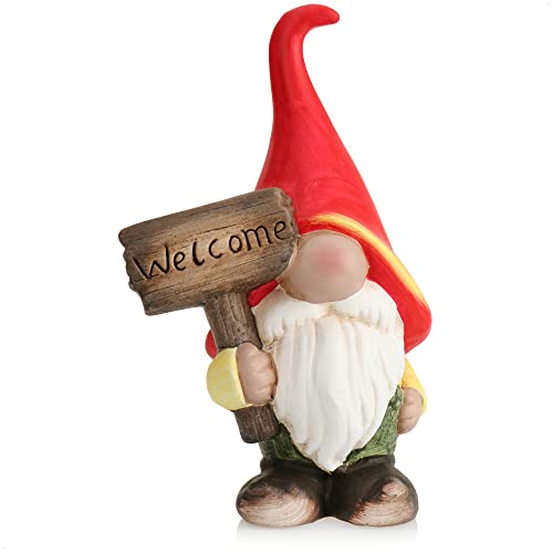 Figura De Gnomo De Jardín Con Motocicleta - Decoración Exterior En Resina, 14x13x6 Cm