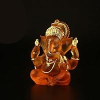 クリスタル ガネーシャ像 約14cm Amazon.co.jp: ガネーシャ 置き物の神の像、14cm 樹脂クリスタル