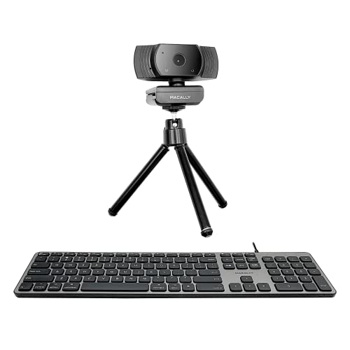 Macally Backlit Keyboard and a 1080P Webcam, Made for You