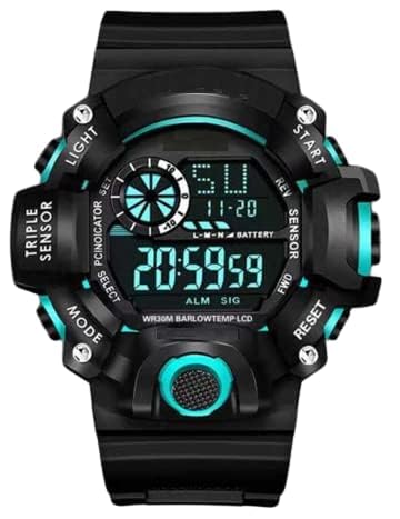 UROOJ igital Sports Watch, Silicone Strap, Multi-Function, Waterproof & Shockproof Wrist Watch for Men & Boys (Multiple Color) (B0CV829YFG) Amazon Price History, Amazon Price Tracker