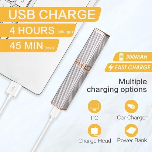 Image of Facial Hair Removal Machine for Women - 2 in 1 Trimmer & Eyebrow Trimmer Pen, Upper Lip Hair Rem over for Women & Epilator - USB Rechargeable, Painless (Multicolour)