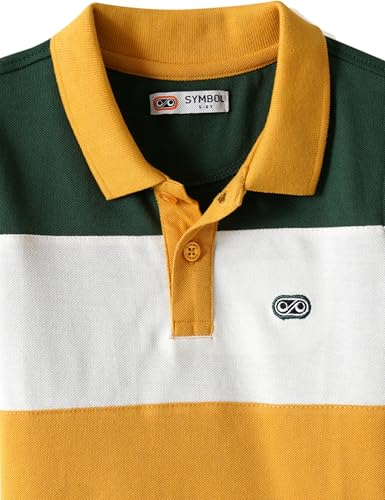 Image of Amazon Brand - Symbol Boy's Color Block Regular Fit Polo Shirt