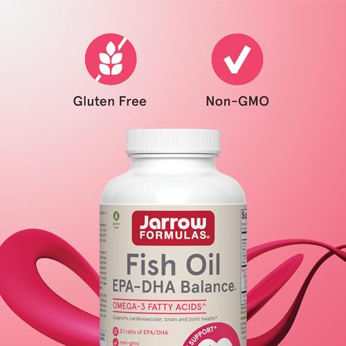Jarrow Formulas EPA-DHA Balance, Boosts Brain Function, 600 mg omega-3, 120 Caps