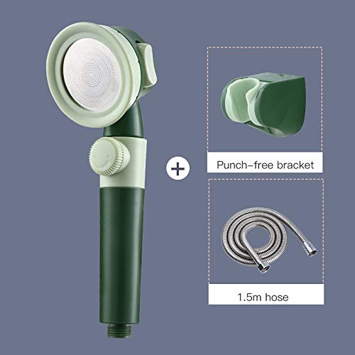 Faible pression d'eau ? Ce pommeau de douche pressurisé perforé vert résout le problème - 3