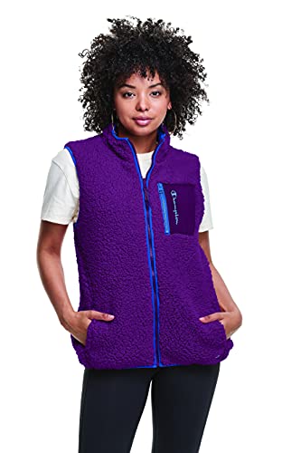 Gilet polaire femme Champion doux et réversible violet foncé et bleu Balboa XS