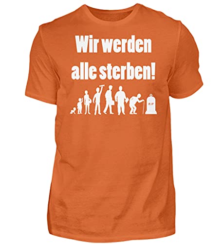 T-Shirt Homme XX-Large Coupe Confortable Orange Haute Qualité