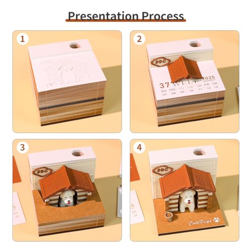 Papier de bloc-notes artistique 3D pour décorer votre bureau