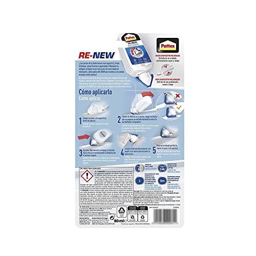 Pattex 2045060 Re-New Silikon, Weiß