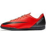  Nike Jr Vapor 12 Club GS Cr7 IC, Botas de fútbol Unisex Adulto, Multicolor (Bright Crimson/Black-Chrome 0), 38.5 EU