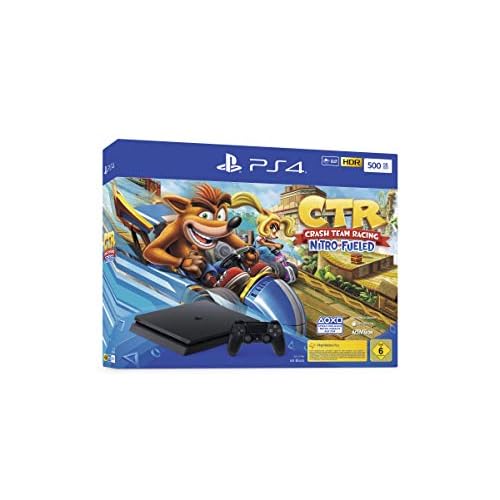 PlayStation 4 Konsole - Crash Team Racing Nitro-Fueled Bundle (Slim, 500GB, Jet Black)